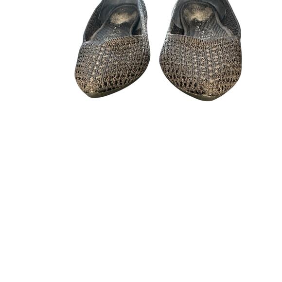 Rothy's Black Basic Honeycomb Washable The Point Slip On Flats Shoe Size 7 - Picture 5 of 9